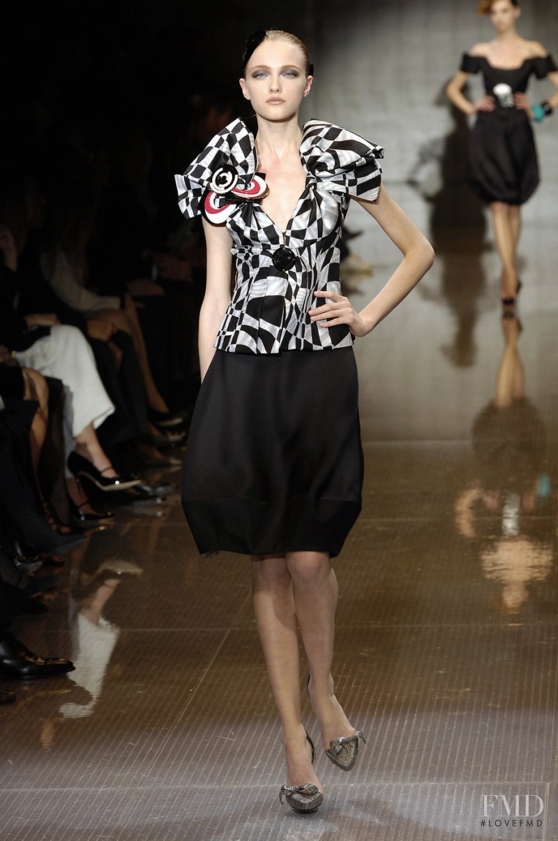 Vlada Roslyakova featured in  the Armani Prive fashion show for Spring/Summer 2008