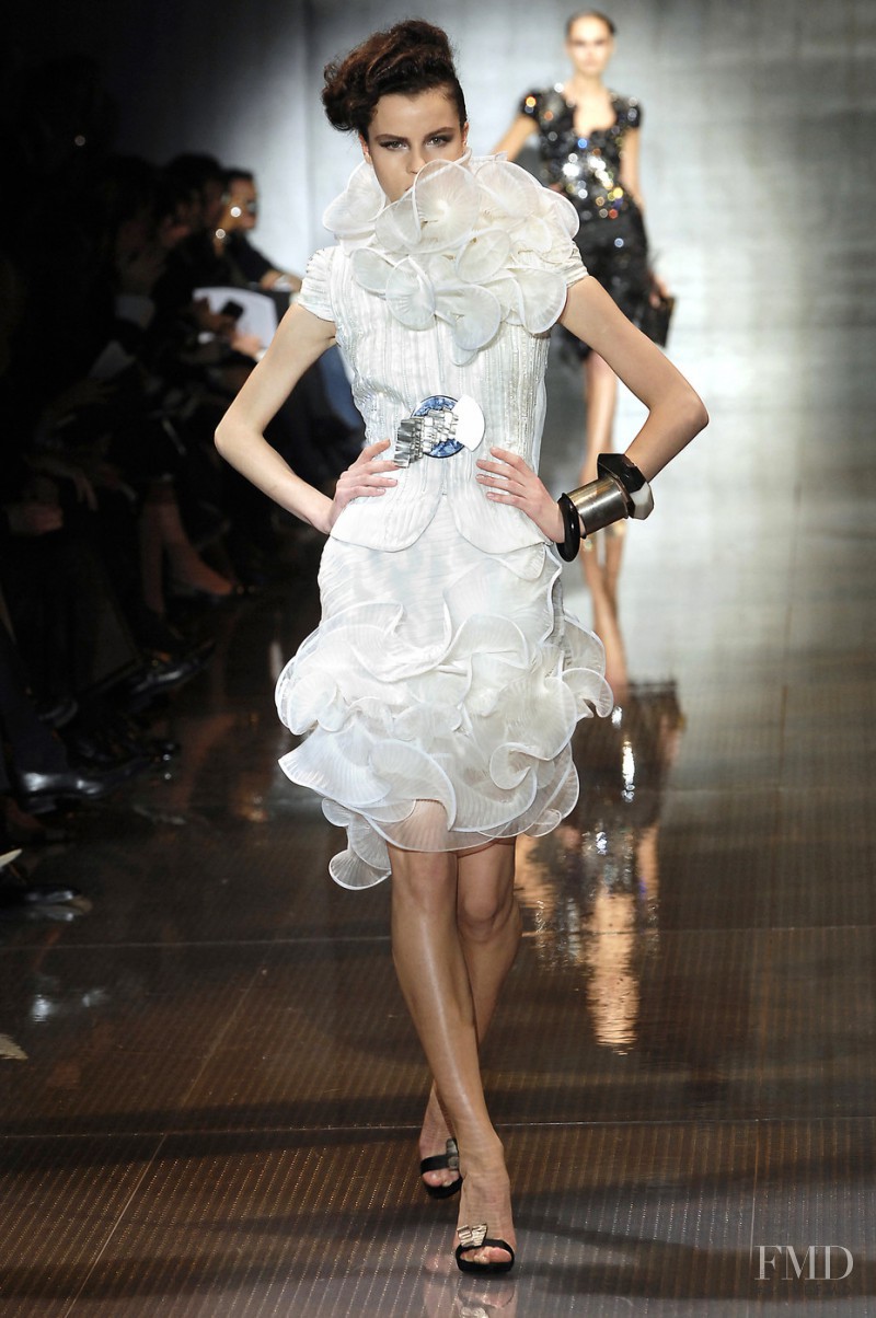 Egle Tvirbutaite featured in  the Armani Prive fashion show for Spring/Summer 2008