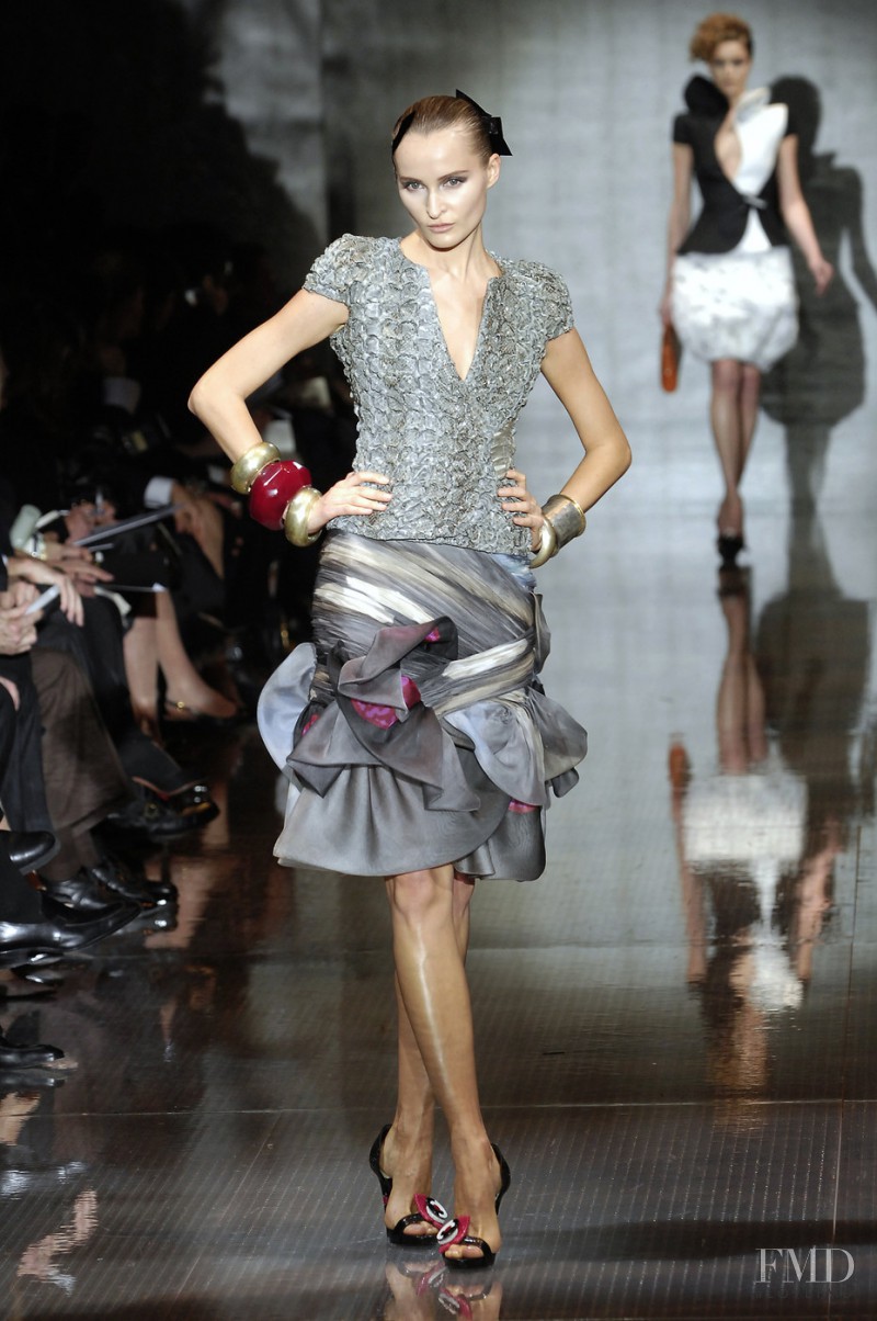 Anna Chyzh featured in  the Armani Prive fashion show for Spring/Summer 2008