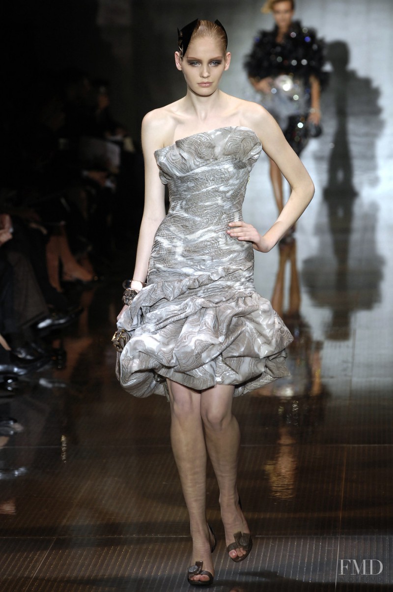 Heidi Mount featured in  the Armani Prive fashion show for Spring/Summer 2008