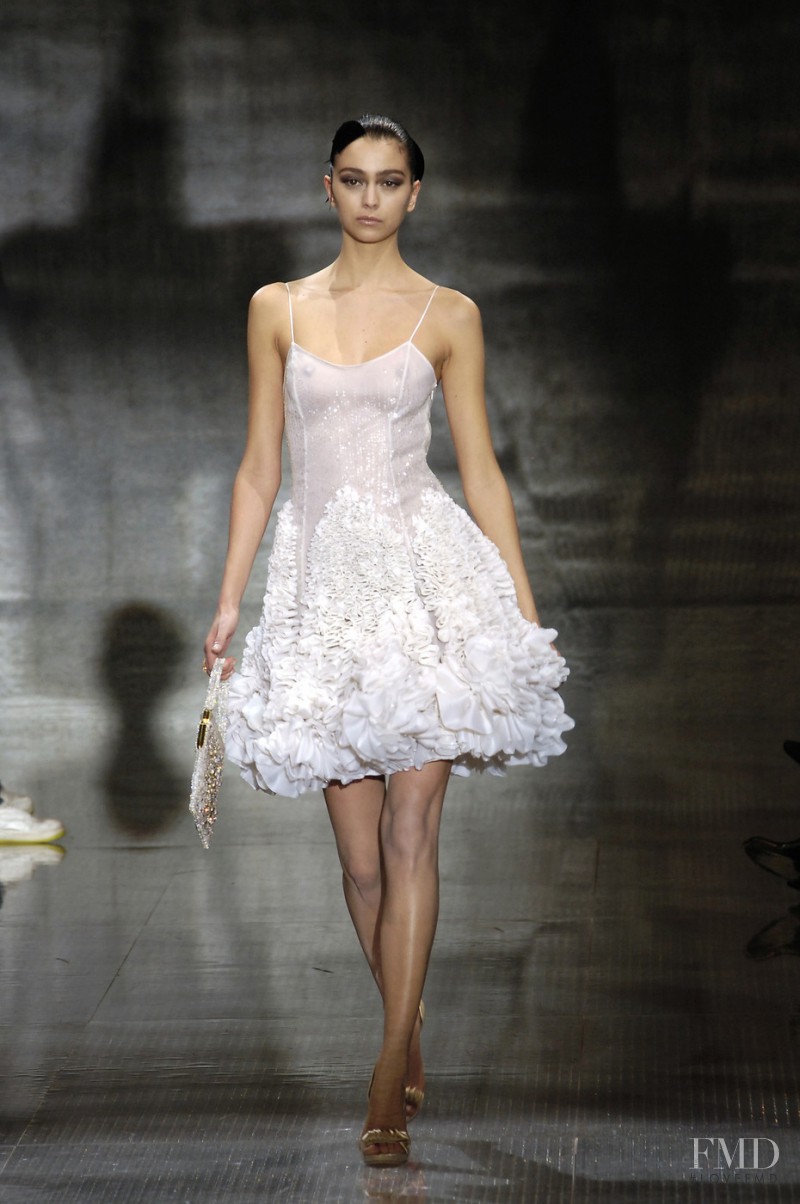 Morgane Dubled featured in  the Armani Prive fashion show for Spring/Summer 2008