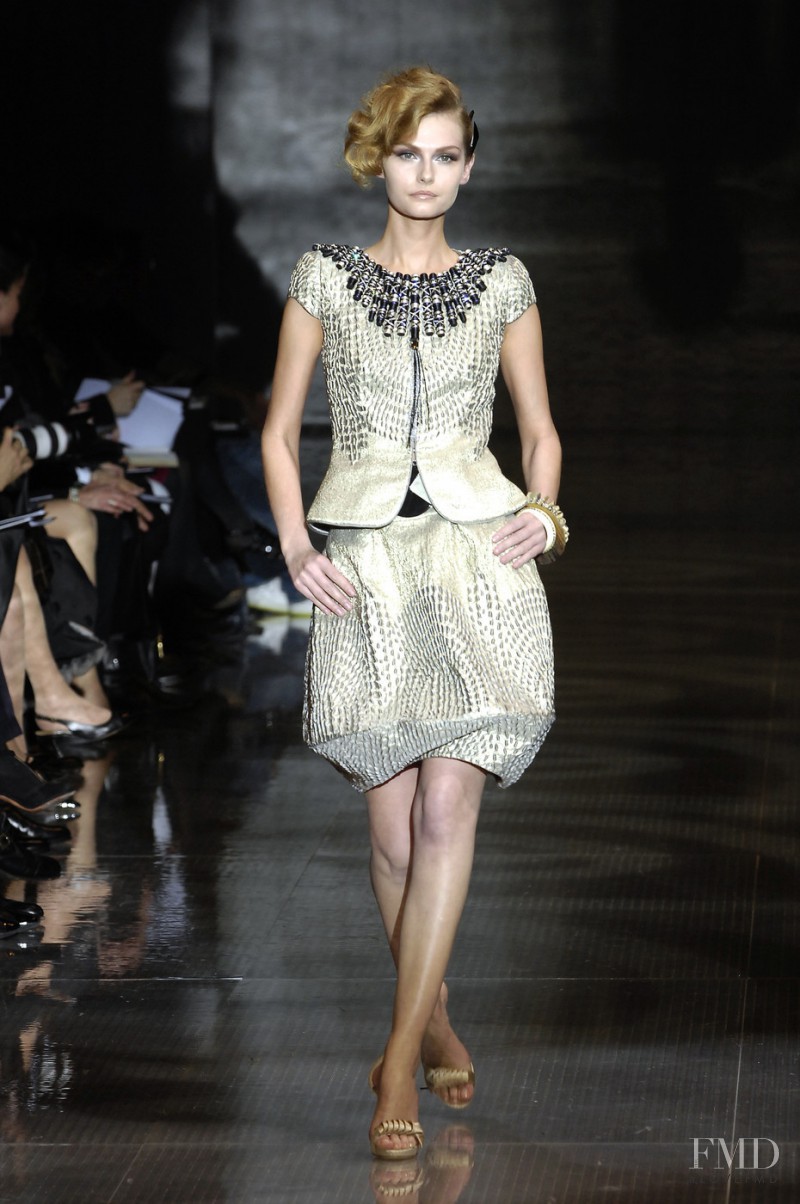 Tatyana Usova featured in  the Armani Prive fashion show for Spring/Summer 2008