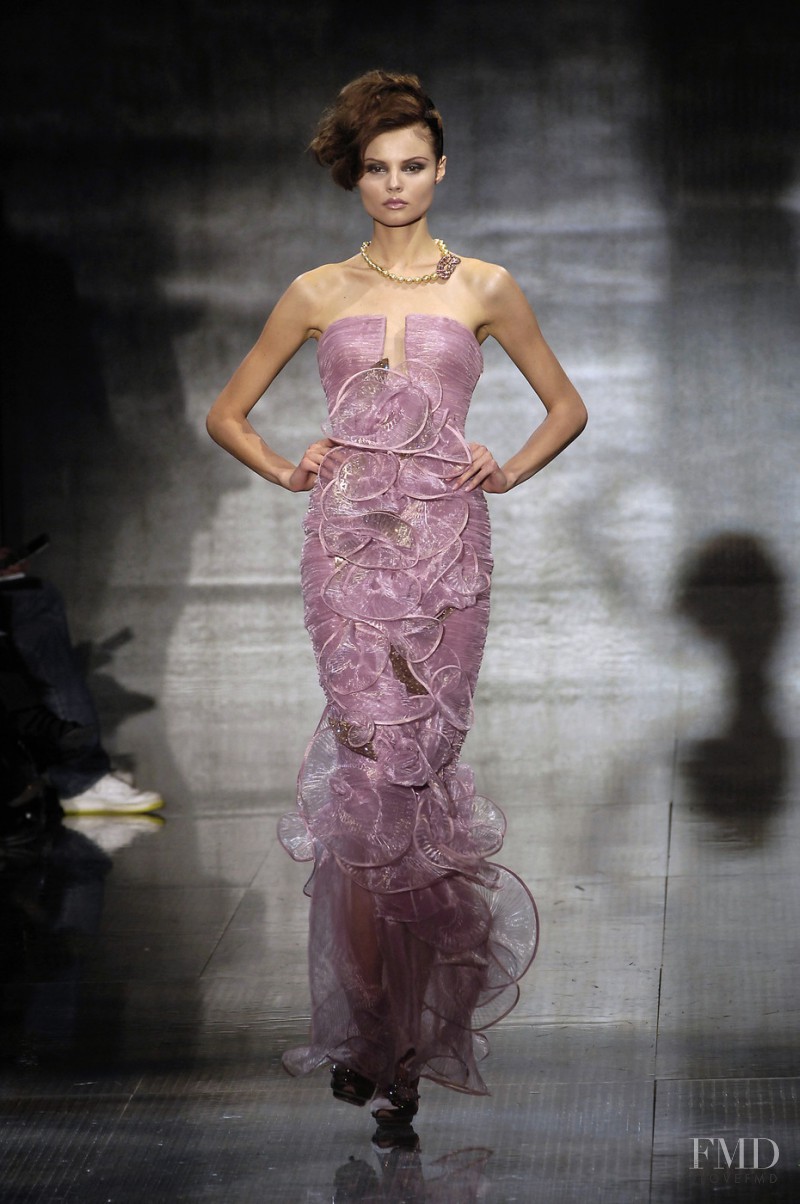 Magdalena Frackowiak featured in  the Armani Prive fashion show for Spring/Summer 2008