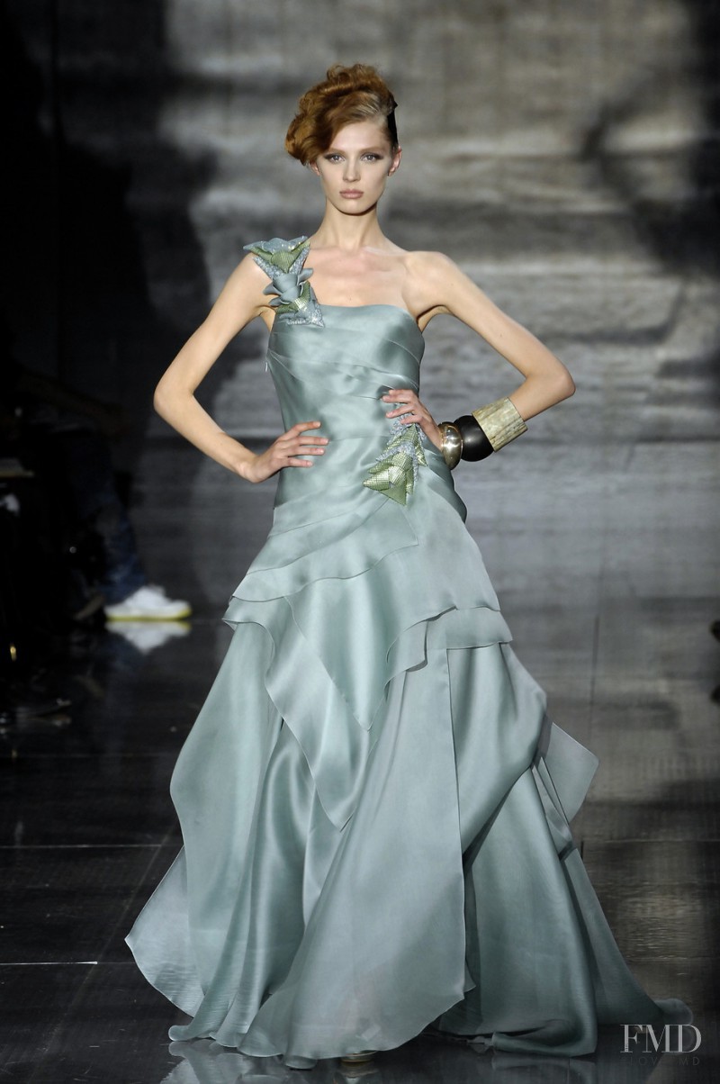 Olga Sherer featured in  the Armani Prive fashion show for Spring/Summer 2008