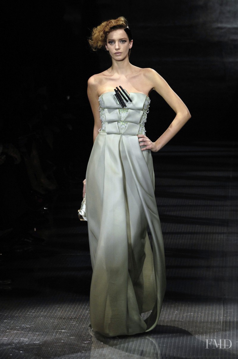 Milagros Schmoll featured in  the Armani Prive fashion show for Spring/Summer 2008