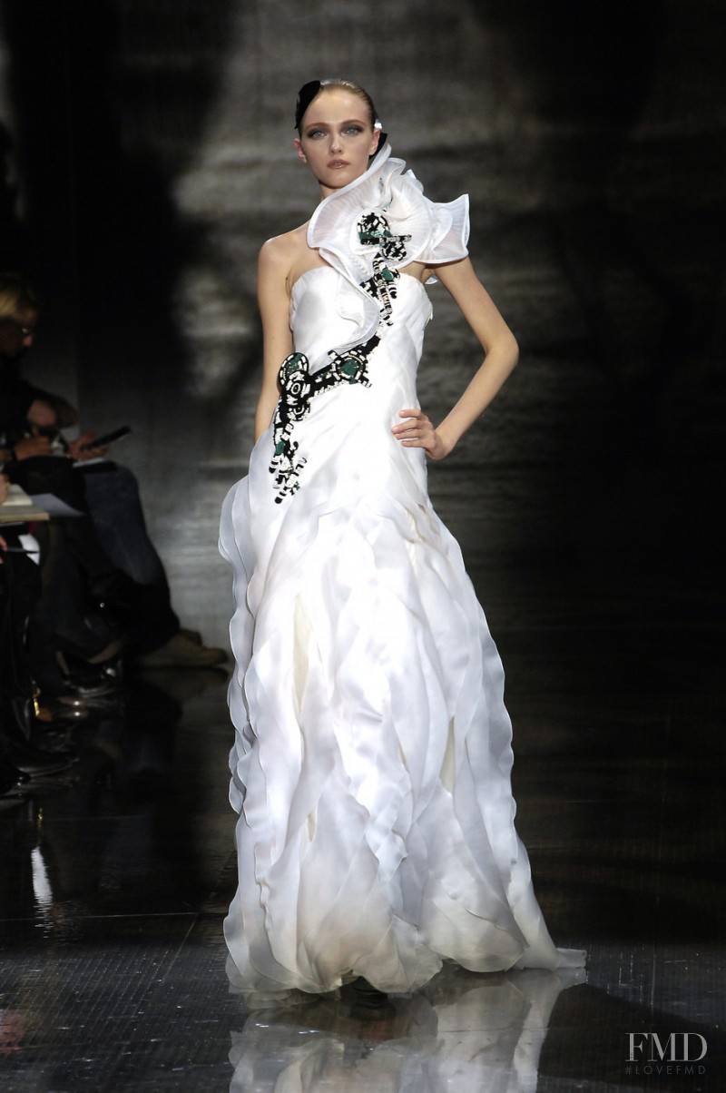 Vlada Roslyakova featured in  the Armani Prive fashion show for Spring/Summer 2008