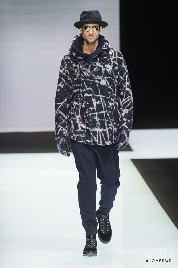 Juan Betancourt featured in  the Giorgio Armani fashion show for Autumn/Winter 2016