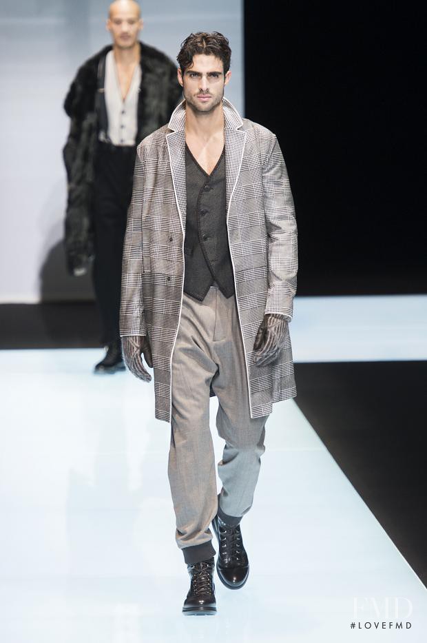 Juan Betancourt featured in  the Giorgio Armani fashion show for Autumn/Winter 2016