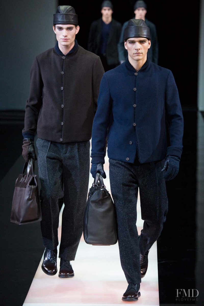 Alexandre Cunha featured in  the Giorgio Armani fashion show for Autumn/Winter 2015