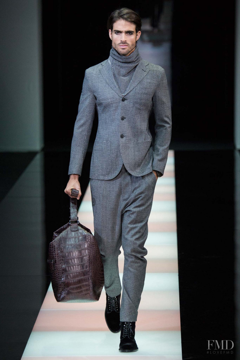 Juan Betancourt featured in  the Giorgio Armani fashion show for Autumn/Winter 2015