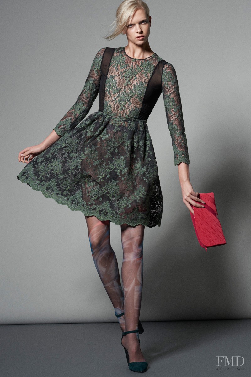 Alyona Subbotina featured in  the Giorgio Armani lookbook for Pre-Fall 2015