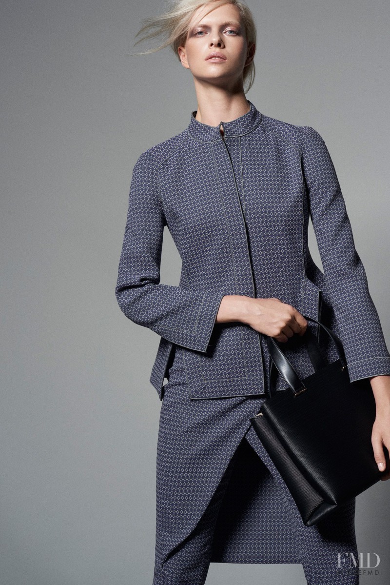 Alyona Subbotina featured in  the Giorgio Armani lookbook for Pre-Fall 2015