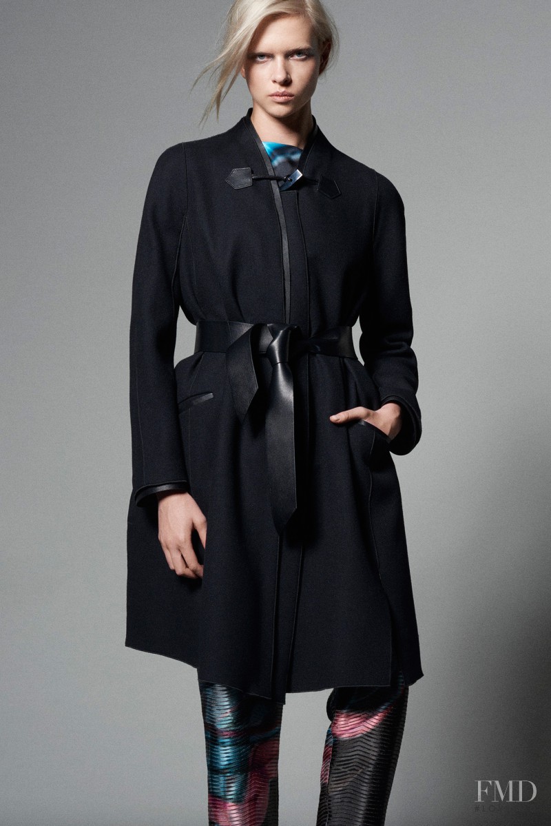 Alyona Subbotina featured in  the Giorgio Armani lookbook for Pre-Fall 2015