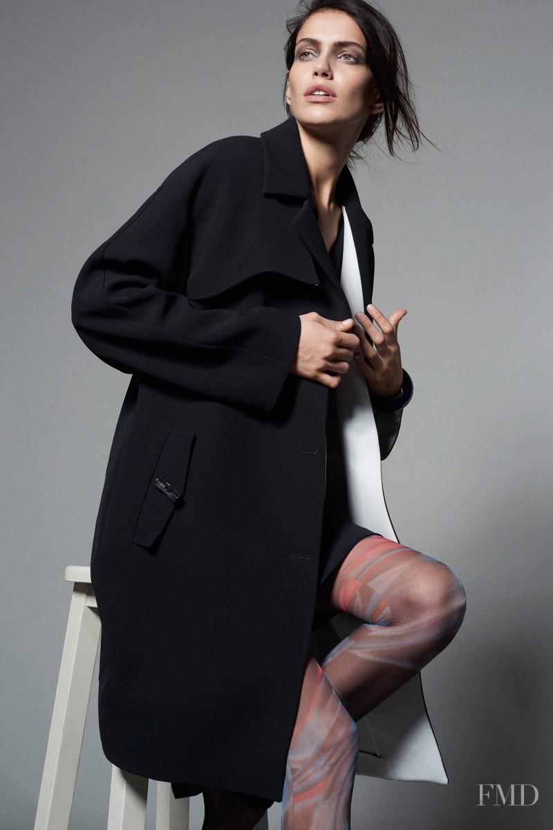 Amanda Brandão Wellsh featured in  the Giorgio Armani lookbook for Pre-Fall 2015