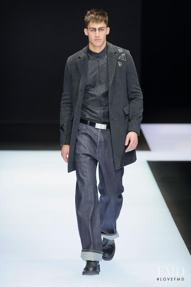 Alessio Pozzi featured in  the Emporio Armani fashion show for Autumn/Winter 2016