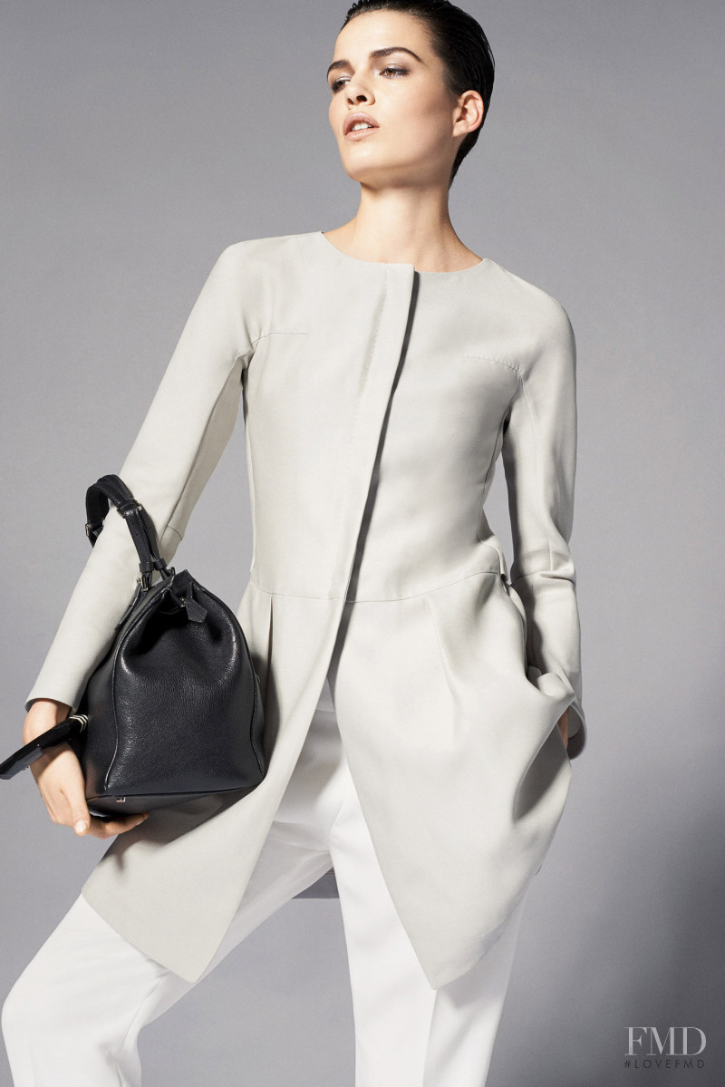 Alexandra Tomlinson featured in  the Giorgio Armani lookbook for Resort 2015