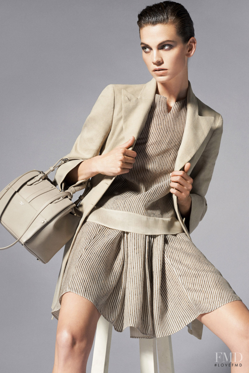 Alexandra Tomlinson featured in  the Giorgio Armani lookbook for Resort 2015