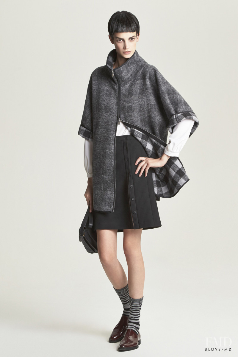 Jessica Pitti featured in  the Emporio Armani lookbook for Pre-Fall 2014