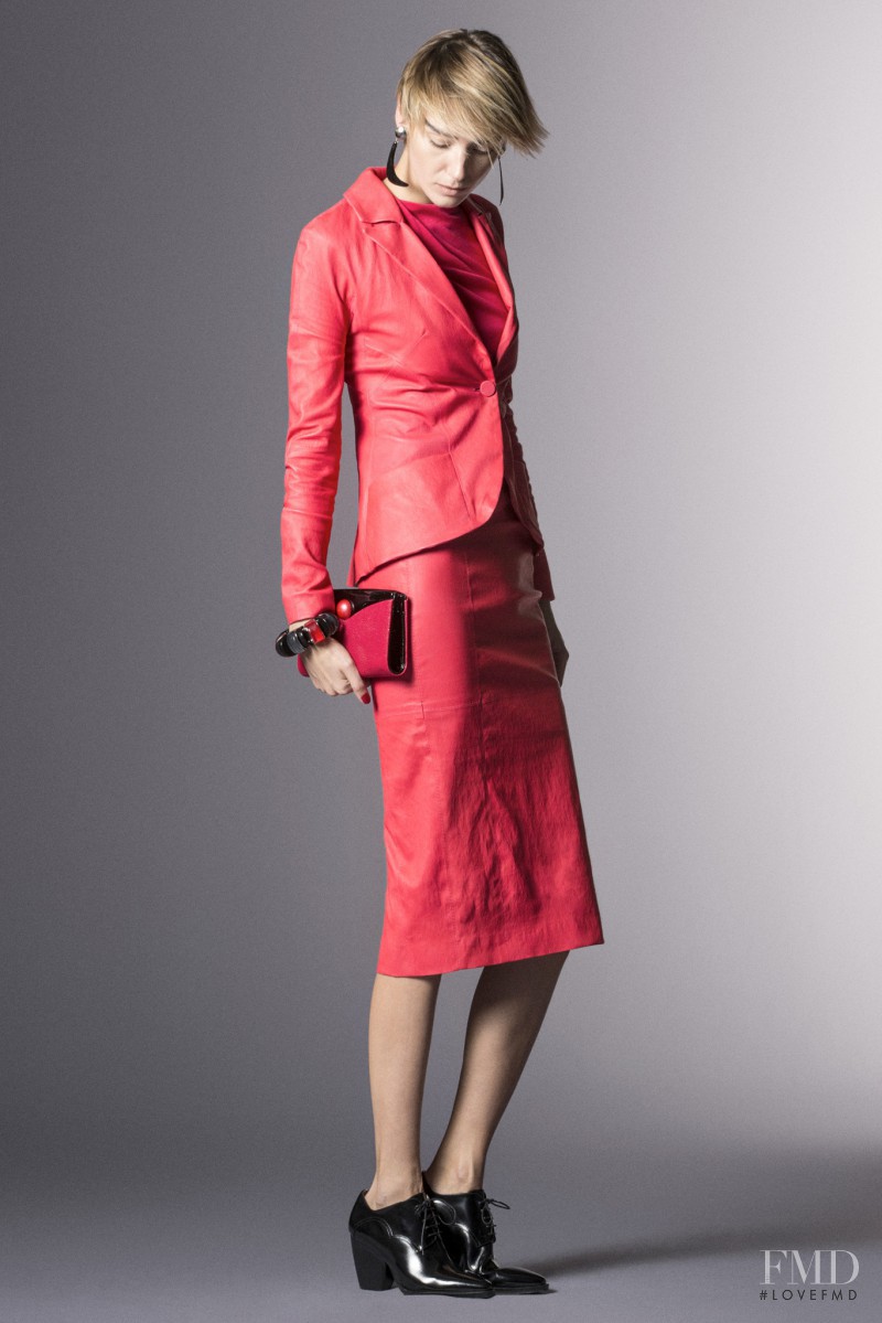 Anastasia Gorodilova featured in  the Giorgio Armani fashion show for Pre-Fall 2014