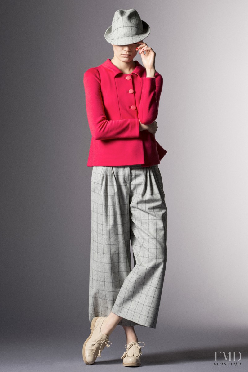 Anne Verhallen featured in  the Giorgio Armani fashion show for Pre-Fall 2014