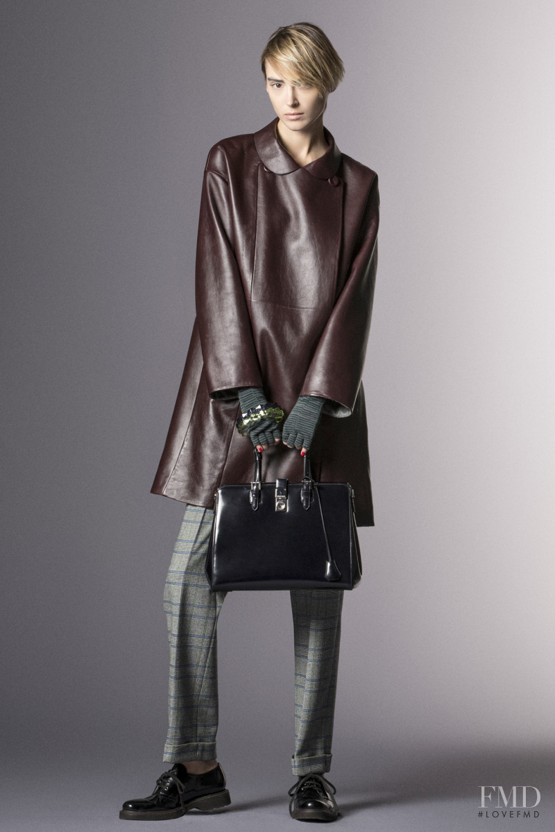 Anastasia Gorodilova featured in  the Giorgio Armani fashion show for Pre-Fall 2014