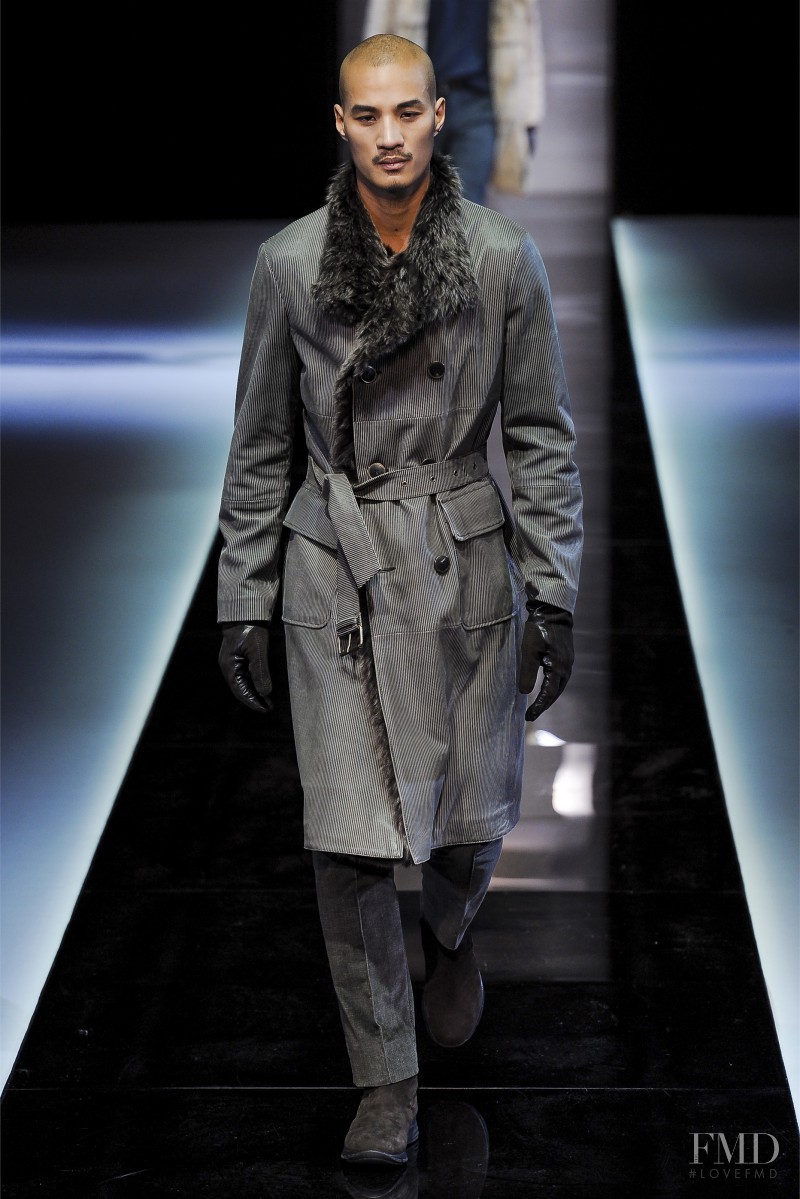 Paolo Roldan featured in  the Giorgio Armani fashion show for Autumn/Winter 2013