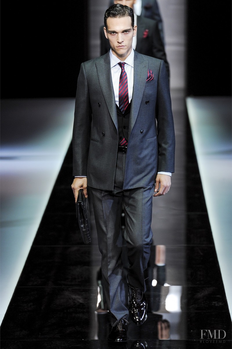 Alexandre Cunha featured in  the Giorgio Armani fashion show for Autumn/Winter 2013