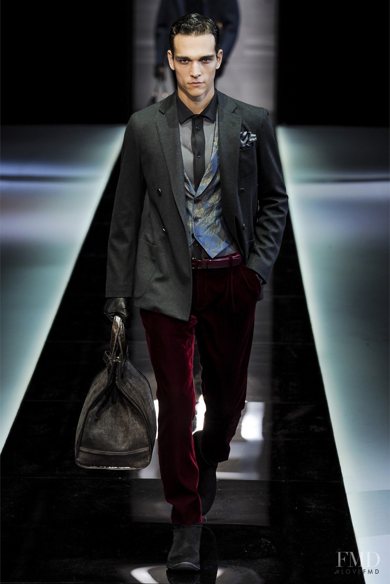 Alexandre Cunha featured in  the Giorgio Armani fashion show for Autumn/Winter 2013