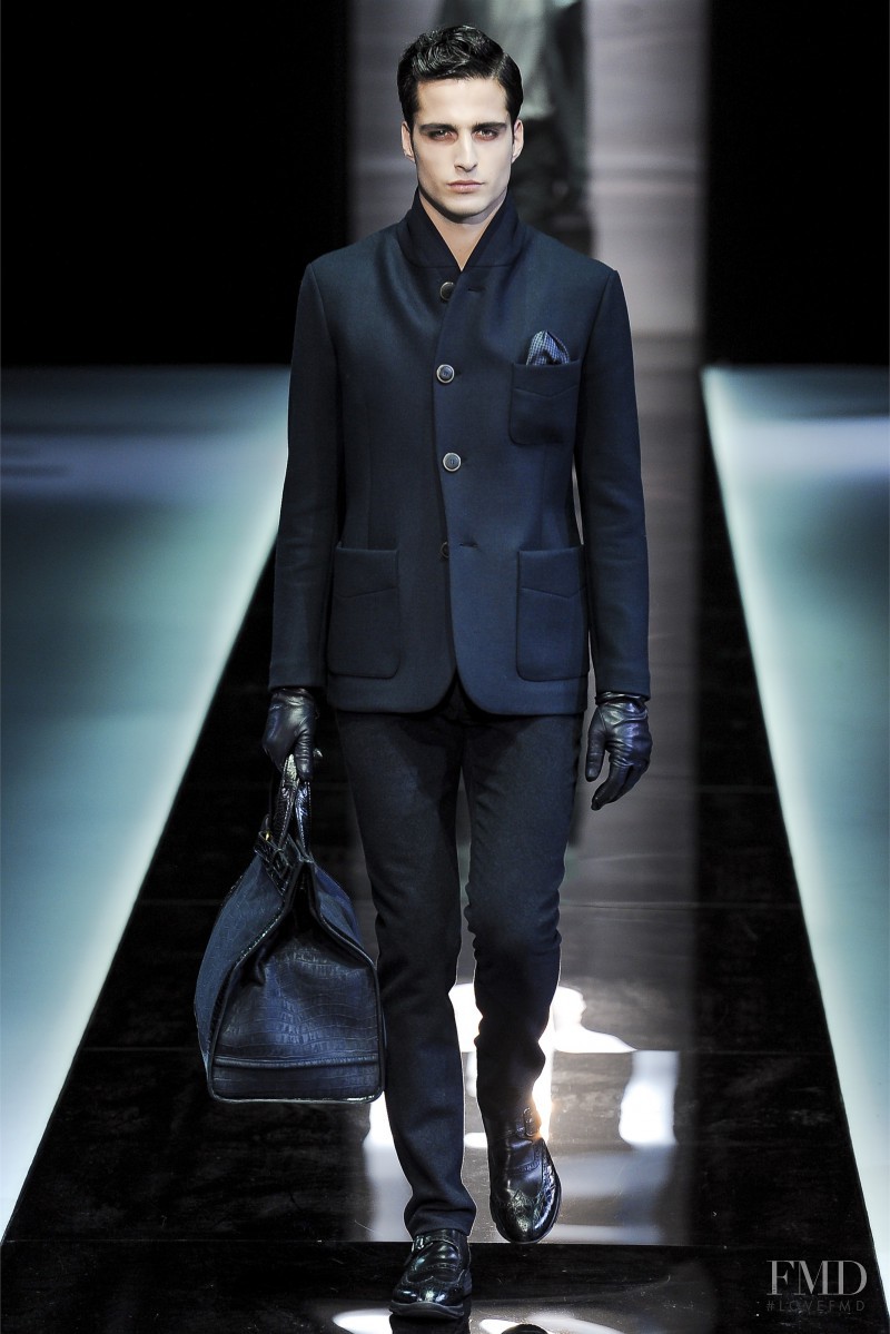 Janice Fronimakis featured in  the Giorgio Armani fashion show for Autumn/Winter 2013