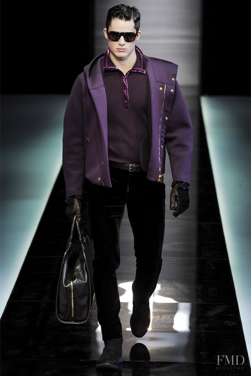 Pietro Boselli featured in  the Giorgio Armani fashion show for Autumn/Winter 2013