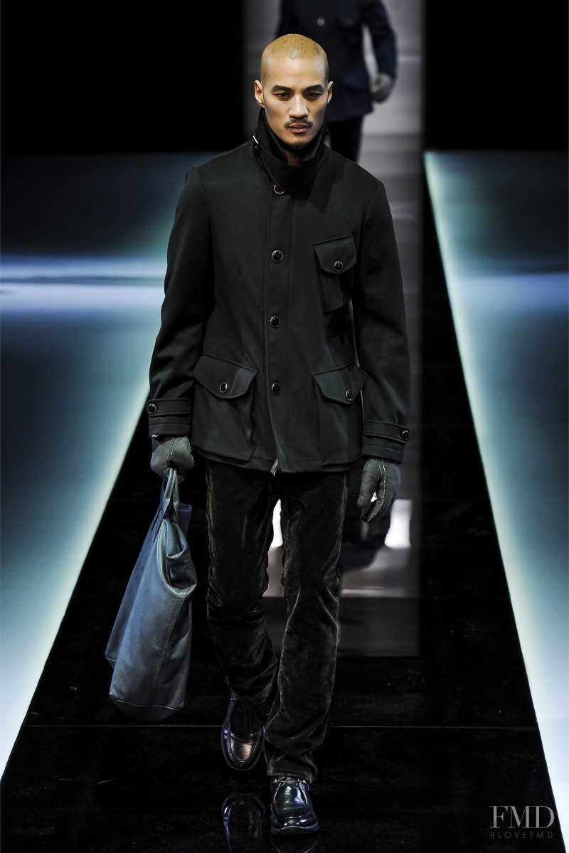 Paolo Roldan featured in  the Giorgio Armani fashion show for Autumn/Winter 2013