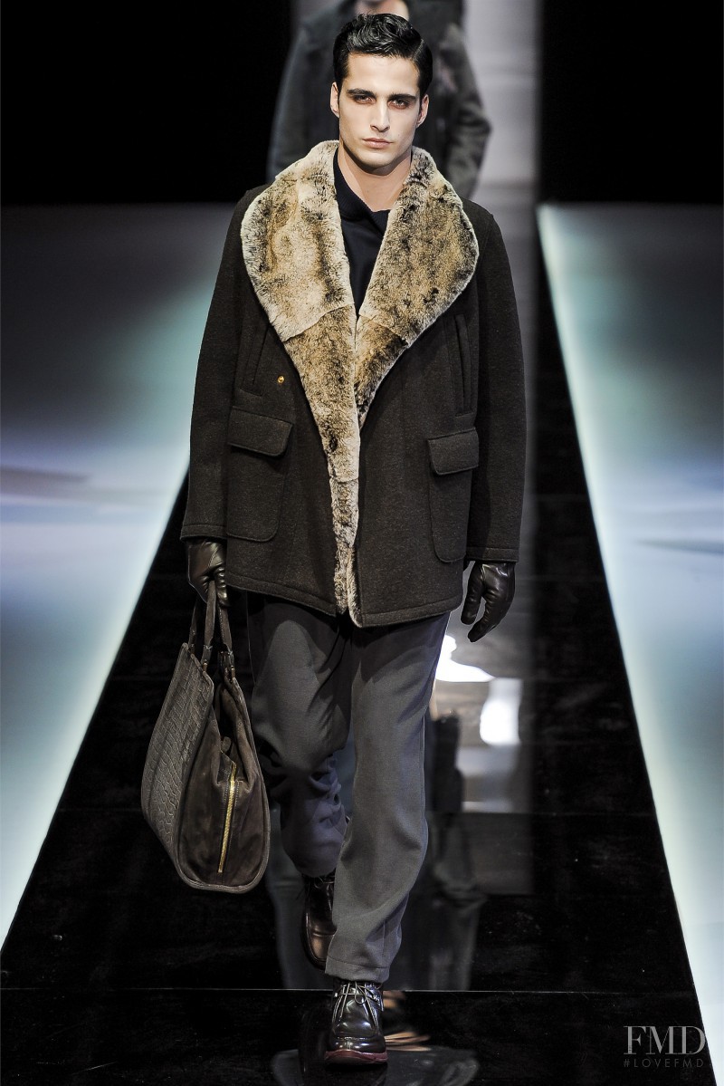 Janice Fronimakis featured in  the Giorgio Armani fashion show for Autumn/Winter 2013