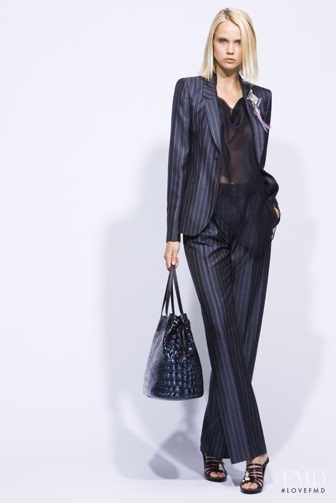 Veronika Pospisilova featured in  the Giorgio Armani lookbook for Resort 2010