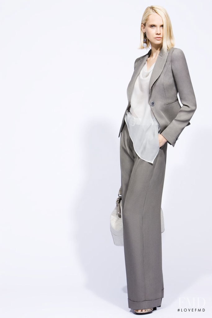 Veronika Pospisilova featured in  the Giorgio Armani lookbook for Resort 2010