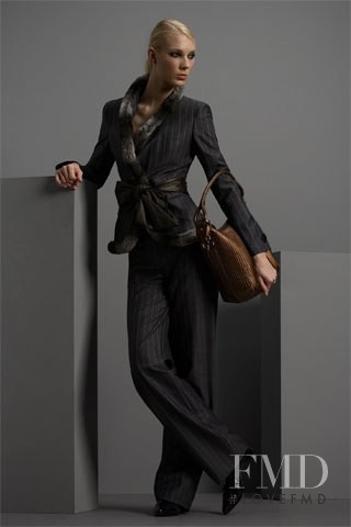 Ieva Seskute featured in  the Giorgio Armani lookbook for Pre-Fall 2008