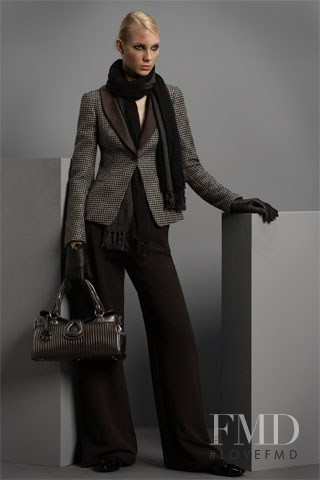 Ieva Seskute featured in  the Giorgio Armani lookbook for Pre-Fall 2008