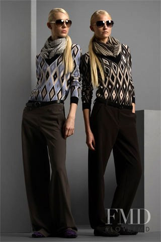 Ieva Seskute featured in  the Giorgio Armani lookbook for Pre-Fall 2008