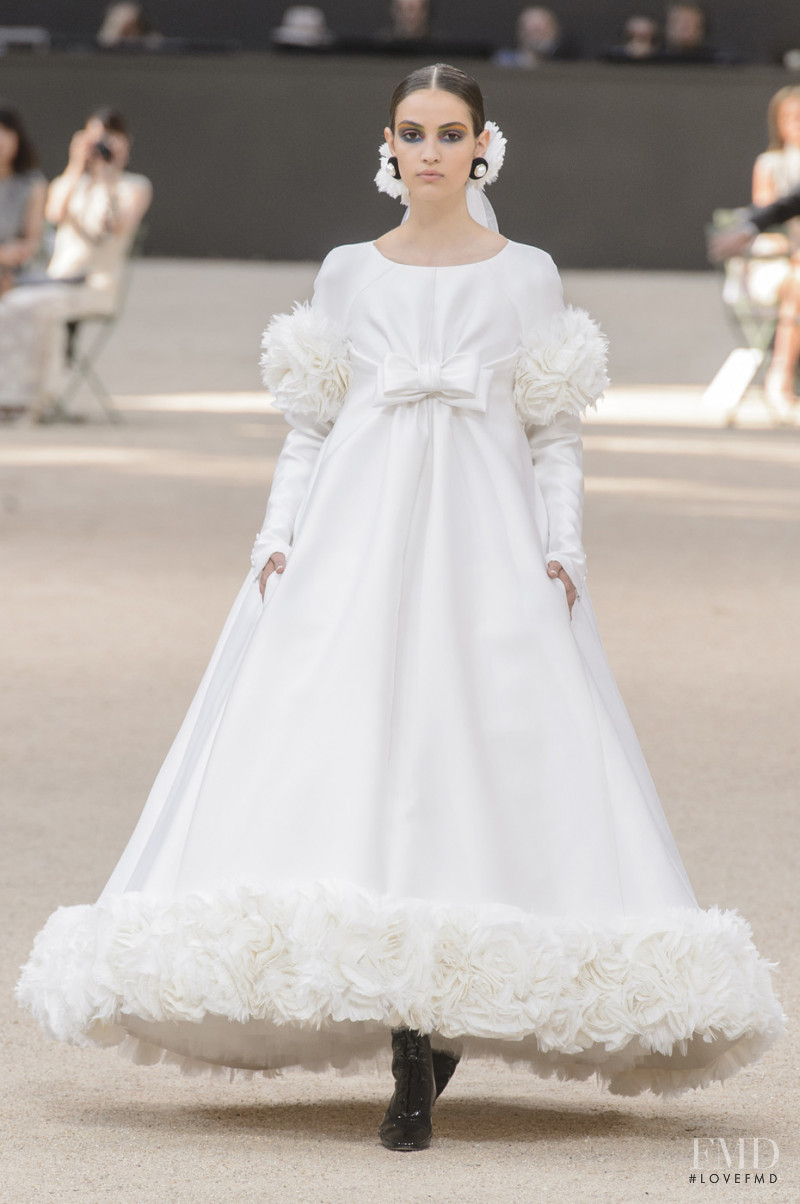 Camille Hurel featured in  the Chanel Haute Couture fashion show for Autumn/Winter 2017