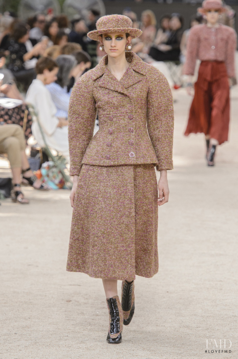 Sarah Berger featured in  the Chanel Haute Couture fashion show for Autumn/Winter 2017