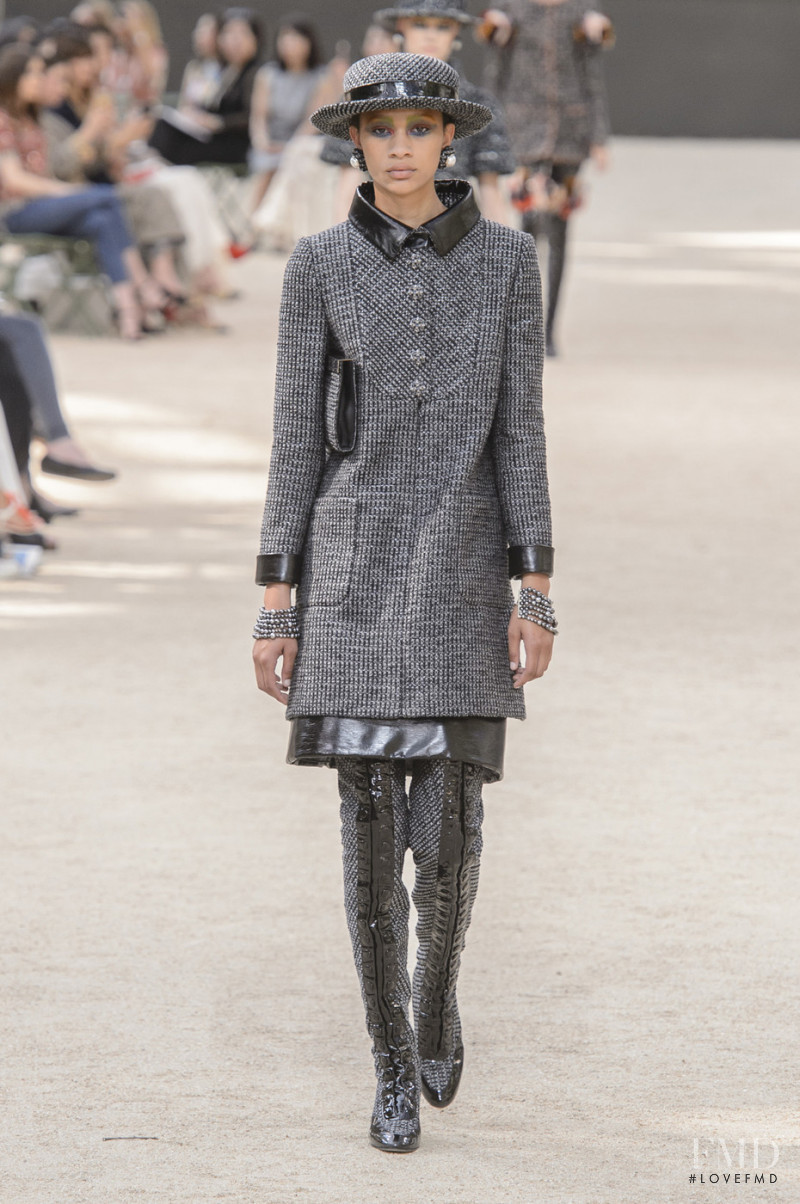 Selena Forrest featured in  the Chanel Haute Couture fashion show for Autumn/Winter 2017