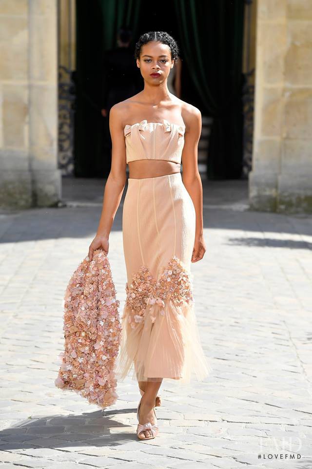 Aaliyah Hydes featured in  the Ulyana Sergeenko fashion show for Autumn/Winter 2017