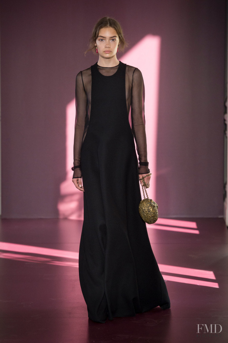 Sasha Kichigina featured in  the Valentino Couture fashion show for Autumn/Winter 2017
