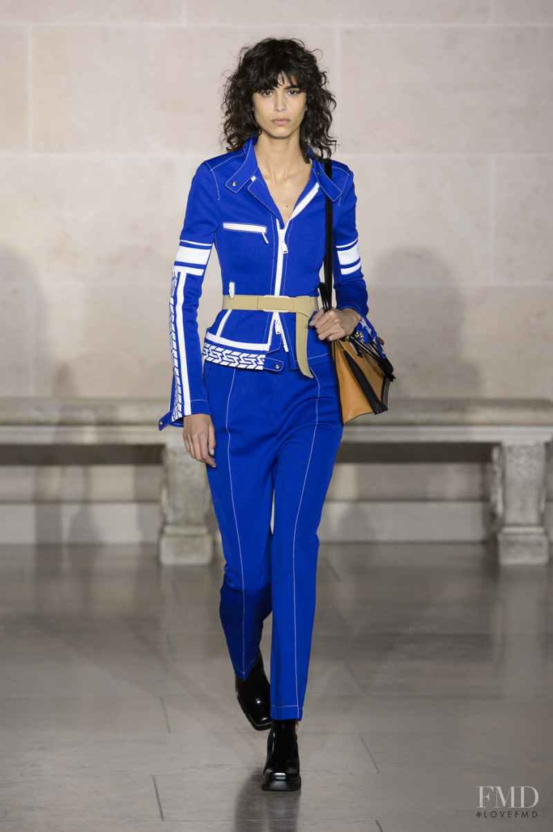Mica Arganaraz featured in  the Louis Vuitton fashion show for Autumn/Winter 2017