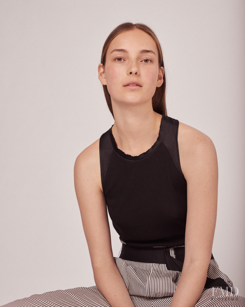 Julia Bergshoeff featured in  the rag & bone lookbook for Spring/Summer 2017