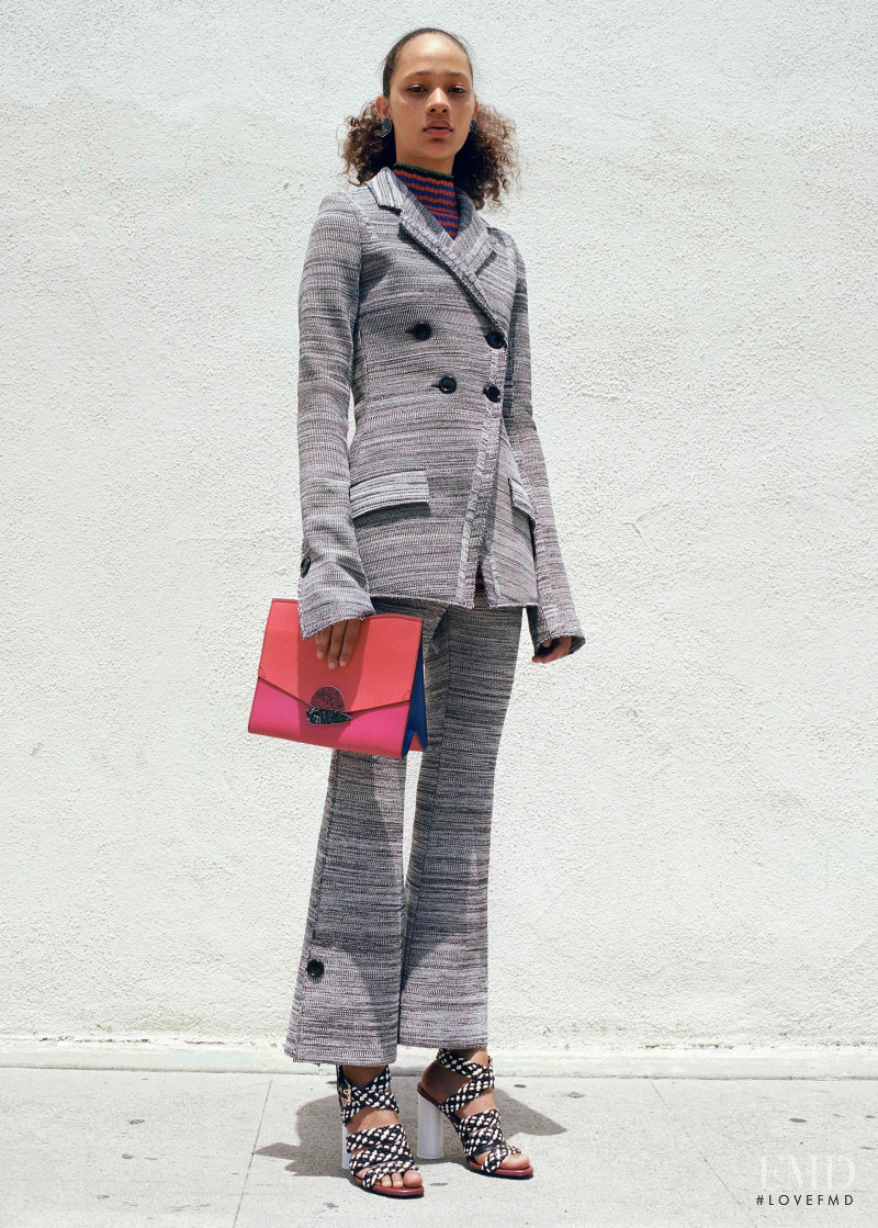 Selena Forrest featured in  the Proenza Schouler lookbook for Resort 2017