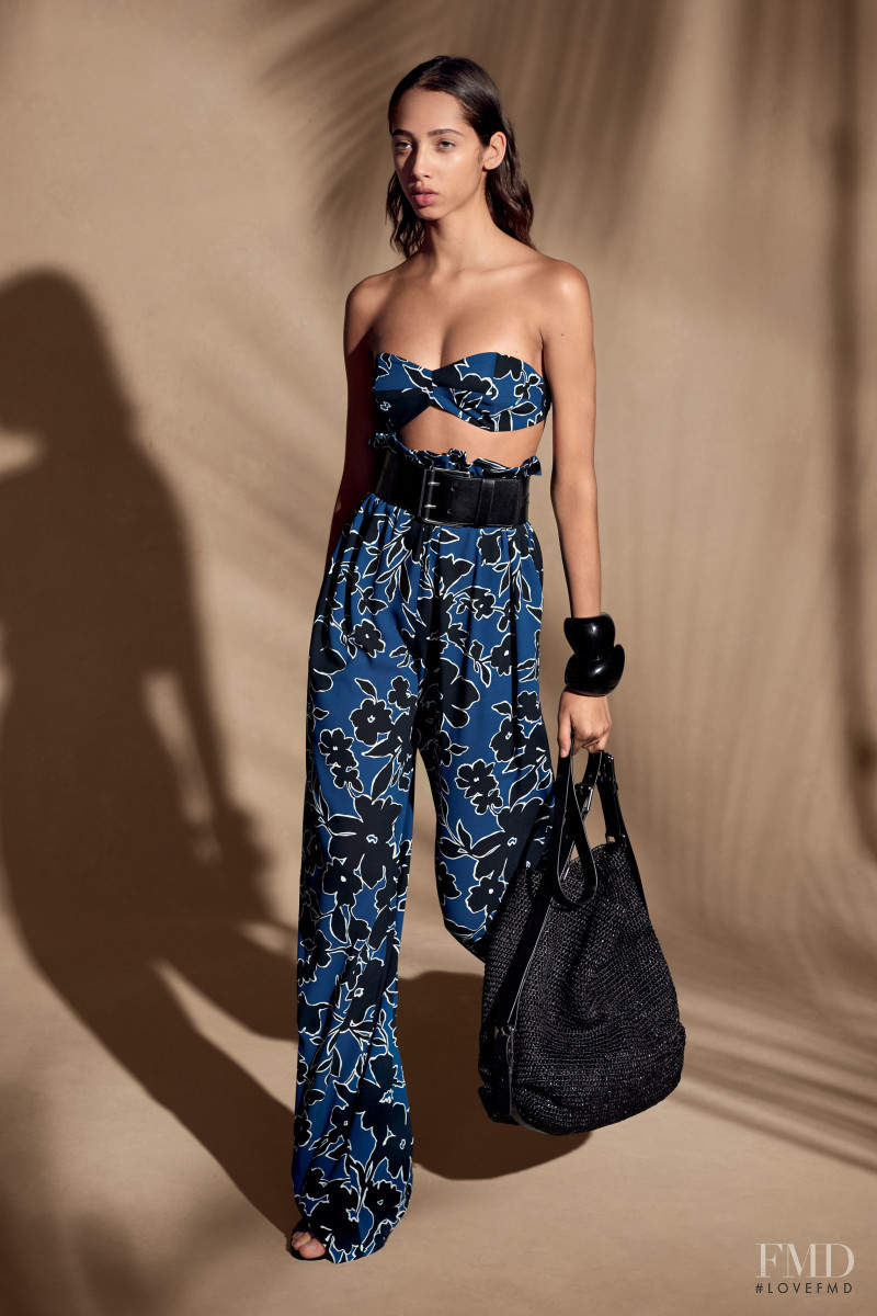 Yasmin Wijnaldum featured in  the Michael Kors Collection lookbook for Resort 2018