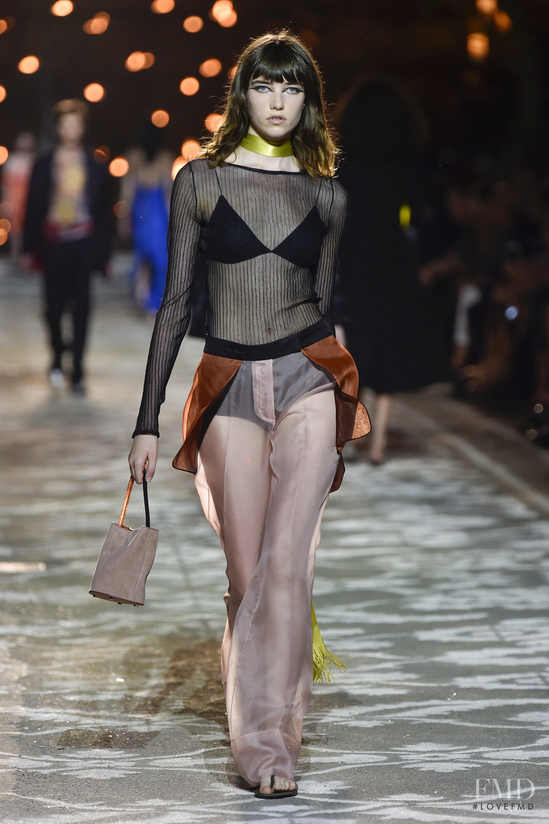 Grace Hartzel featured in  the HUGO fashion show for Spring/Summer 2018