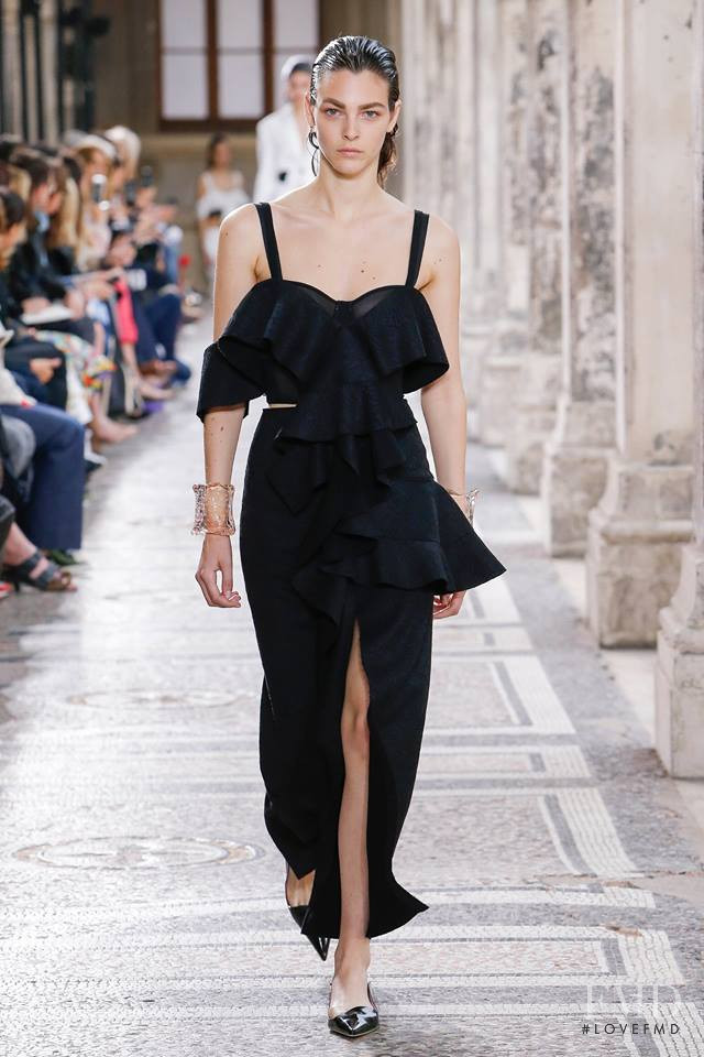 Vittoria Ceretti featured in  the Proenza Schouler fashion show for Spring/Summer 2018