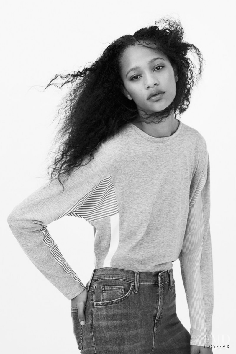 Selena Forrest featured in  the Topshop lookbook for Spring 2017