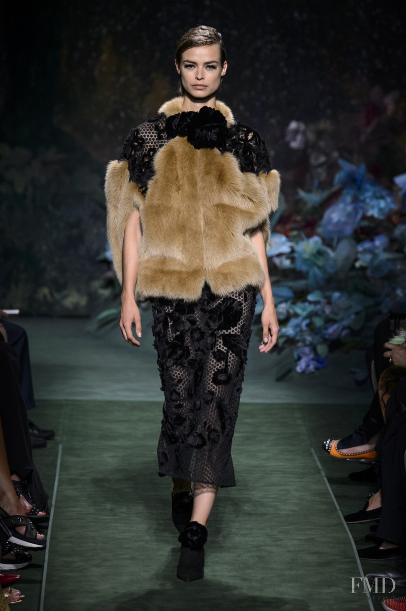 Birgit Kos featured in  the Fendi Couture fashion show for Autumn/Winter 2017